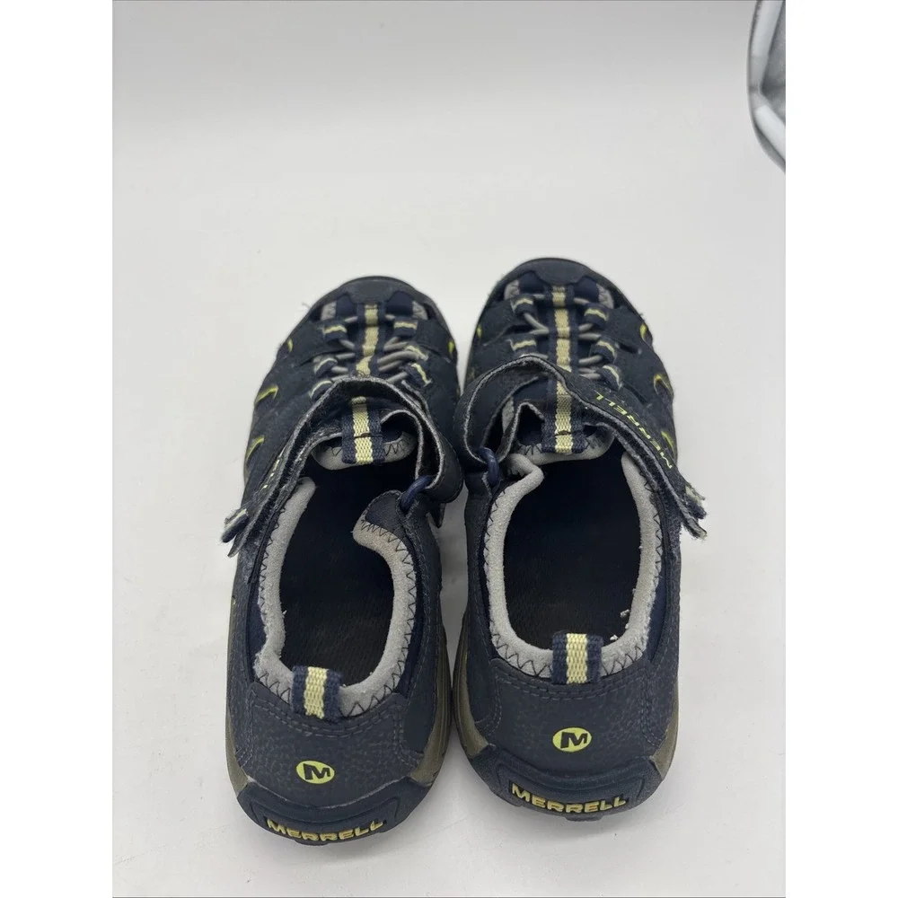 Merrell Hydro Kids Water Sandals Grey Lime Green Size 3 Youth Hiking Shoes